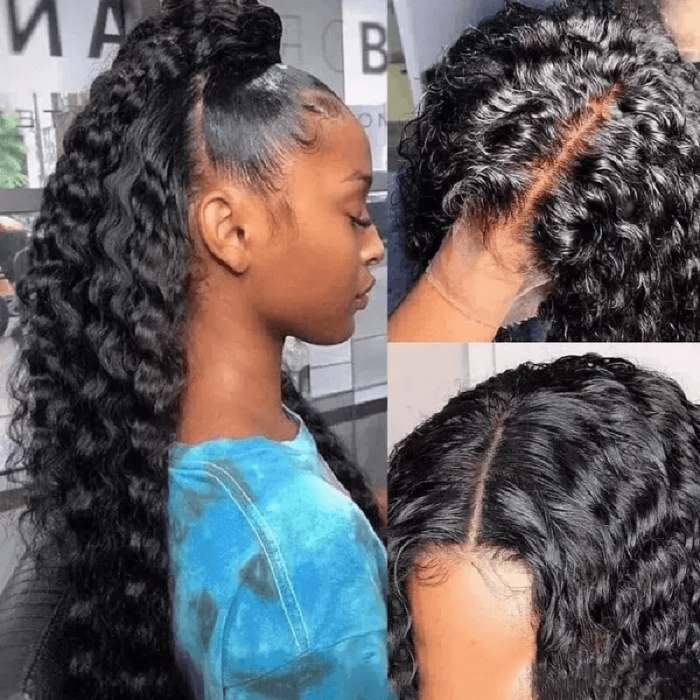 Incolorwig New Fashion Jerry Curly 13x6 Lace Front Wigs 150% Density Pre-plucked Human Hair Wigs