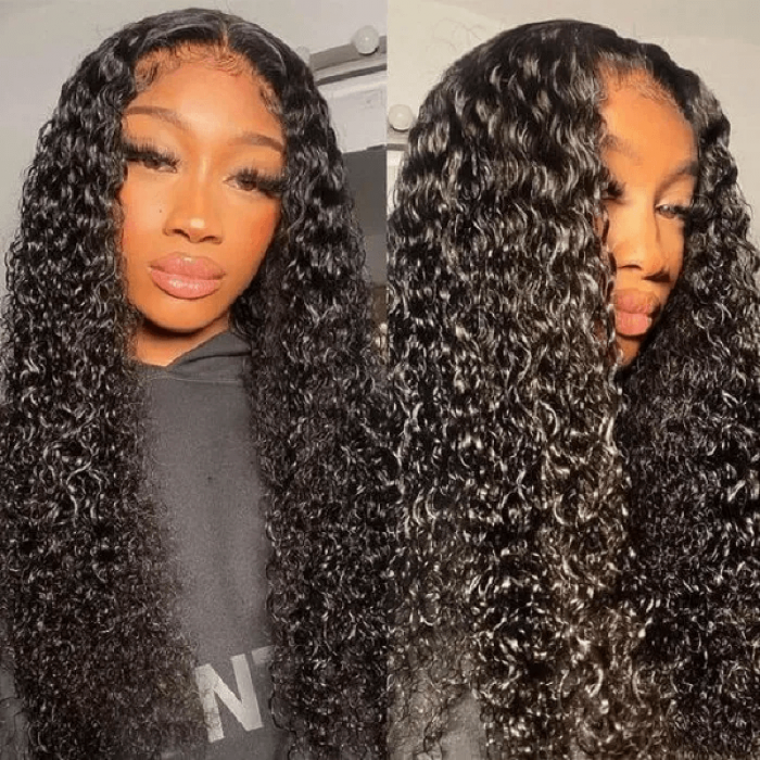 Incolorwig 13x4 HD Lace Wigs Jerry Curly Lace Front Wigs Human Hair Transparent Lace Wigs