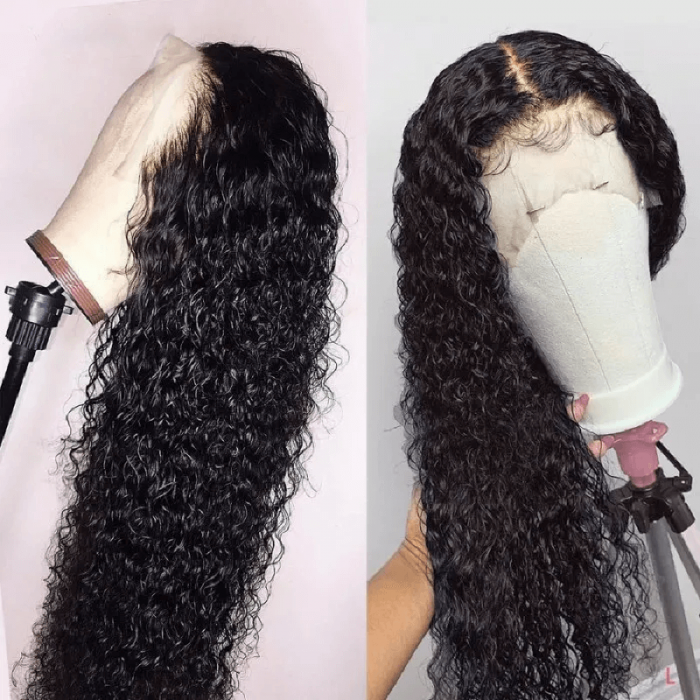 Incolorwig Natural Color Jerry Curly Hair 13x4 HD Lace Wigs Human Hair Wigs 150% Density