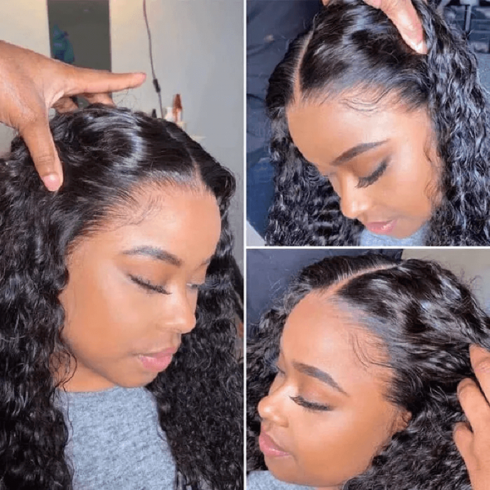 Incolorwig Natural Color Jerry Curly Hair 13x4 HD Lace Wigs Human Hair Wigs 150% Density