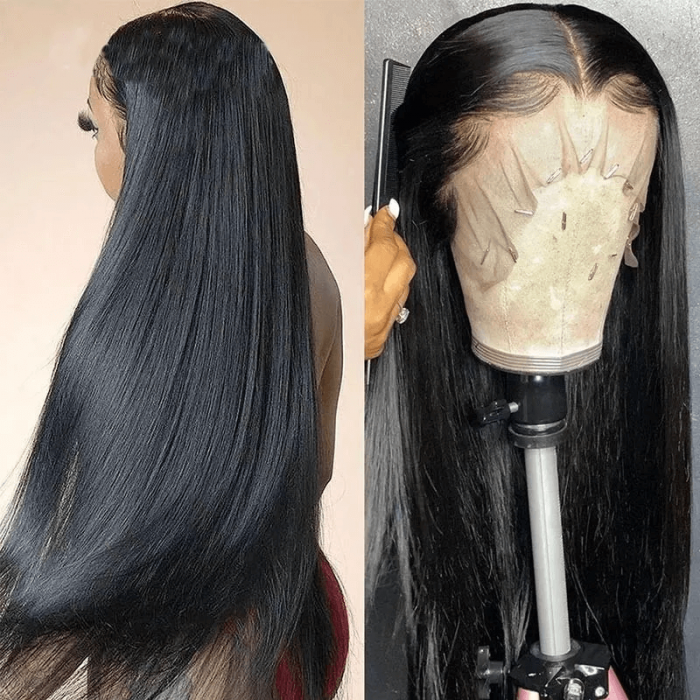 Incolorwig Straight Hair 13x4 HD Lace Wigs Transparent Lace Front Wigs 150% Density