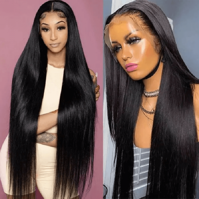 Incolorwig Straight Hair 13x4 HD Lace Wigs Transparent Lace Front Wigs 150% Density