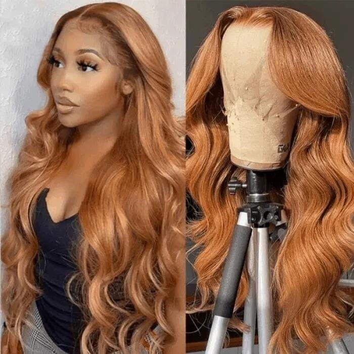 Incolorwig Queen's Day Flash Sale Rich Brown 20 Inch Body Wave Lace Part Wigs