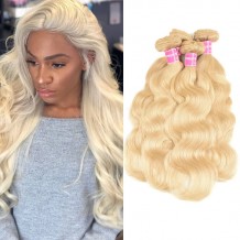 Incolorwig New Peruvian Hair #613 Blonde Body Wave Human Hair Weave 4 Bundles Deals