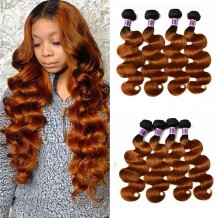 Incolorwig #TB30 Color Brazilian Virgin Hair Body Wave 4 Bundles Deals Human Hair Weave