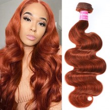Incolorwig Elegant Human Hair Weave #350 Ginger Body Wave Hair Bundles 1 Bundle Deals