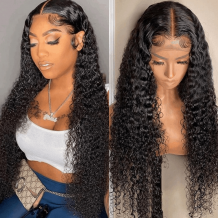 Incolorwig Brazilian Jerry Curly 13*4 Lace Frontal Wigs With Pre Plucked Natural Hairline