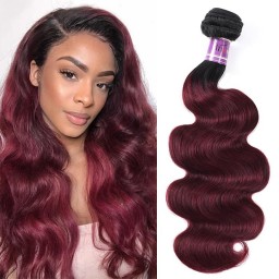 Incolorwig Pre-Colored Human Hair Weave #TB99J Body Wave Hair Bundles 1 Bundle Deals