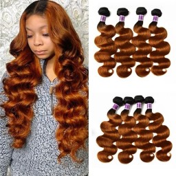 Incolorwig #TB30 Color Brazilian Virgin Hair Body Wave 4 Bundles Deals Human Hair Weave