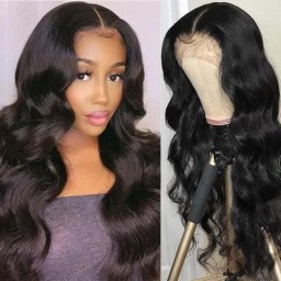 Incolorwig Natural Color Body Wave Human Hair Wigs 150% Density Lace Part Wigs Pre-plucked 13*4 Lace Front Wigs For Sale