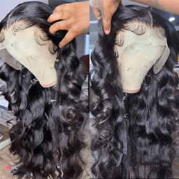 Incolorwig 180% Density Long Body Wave 13×4  Lace Front Human Hair Wigs With Baby Hair