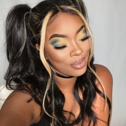 Incolorwig #TL27 13*4 Lace Front Human Hair Wigs150% Density Pre Plucked Highlight Straight Hair Wig