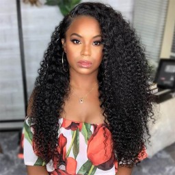 Incolorwig Kinky Curly V Part Human Hair Wigs Beginner Friendly Upgrade U Part Human Hair Wigs