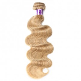 Incolorwig Attractive Human Hair Weave 100% Human Remy Hair Pre-colored #27