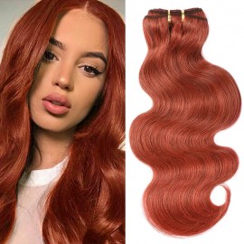 Incolorwig Best Body Wave Hair Color #33 Soft Human Hair Weaving 8-26 Inch 1 Bundle Only