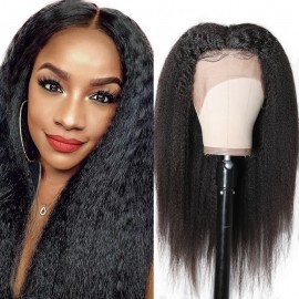 Incolorwig Best 13*4 Lace Front Realistic Kinky Straight 150% Density Human Hair Wigs