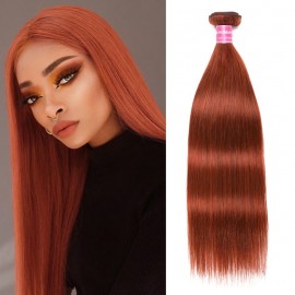 Incolorwig Sell-well Human Hair Weave #350 Ginger Straight Hair Bundles 1 Bundle Deals
