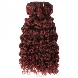 Incolorwig Jerry Curly Hair Color #2 Soft Curly Human Hair Bundles 1PC 8-26 Inch