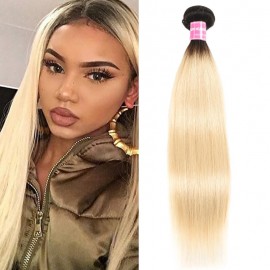Incolorwig Resilient Virgin Human Hair Weave #T1B613 Straight Hair Bundles 1 Bundle Deals