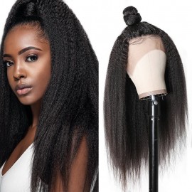 Incolorwig Best 13*4 Lace Front Realistic Kinky Straight 150% Density Human Hair Wigs