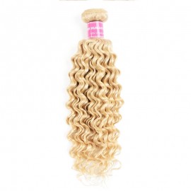 Incolorwig Brazilian Human Hair Weave #613 Blonde Deep Wave Hair 1 Bundle