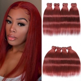 Incolorwig #2 Straight Human Hair 4 Bundles 8-26Inch Straight Human Hair Bundles Very Full