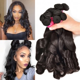 Incolorwig Best Bouncy Thick Funmi Hair Curly Hair Weave 4 Bundles Deals for Sale