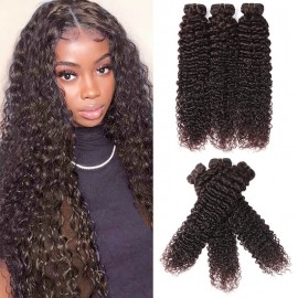 Incolorwig Popular Jerry Curly #33 Human Hair 3 Bundles Deals Good Quality Curly Human Hair Weave