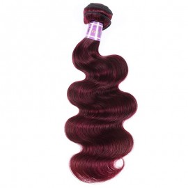 Incolorwig Highly Welcomed Human Hair Weave #99J Body Wave Hair Bundles 1 Bundle Deals