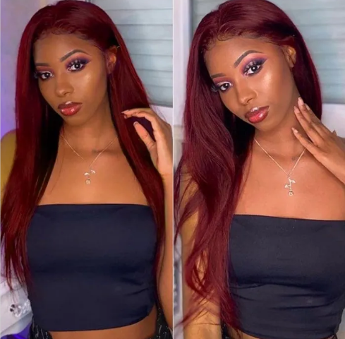 99j hair lace front wig