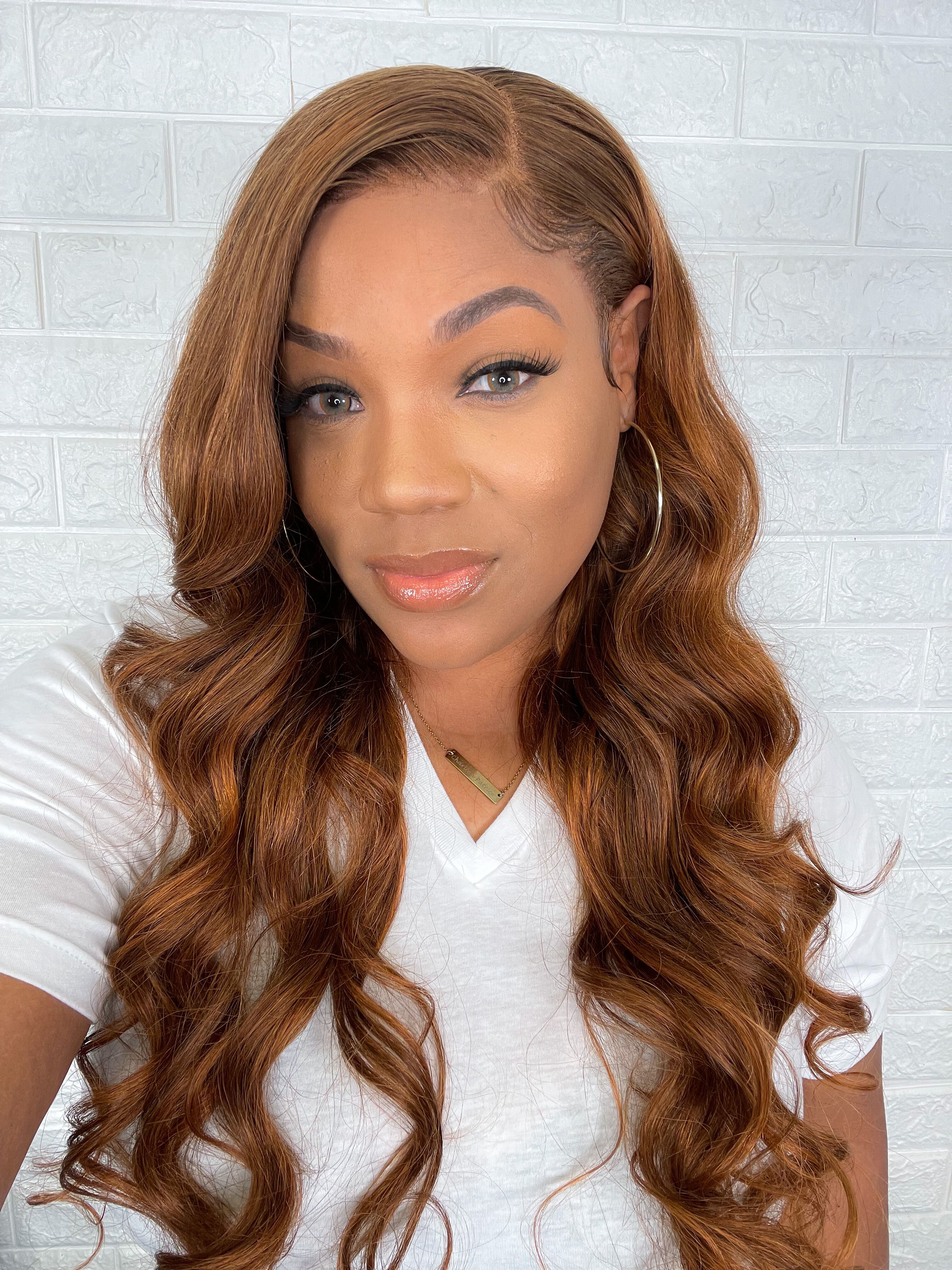 f430 rich brown loose wave wig