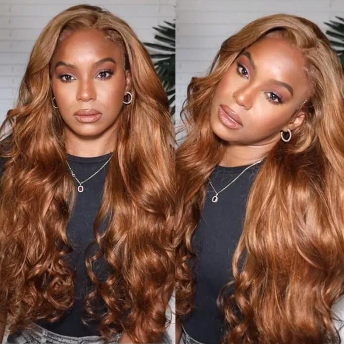auburn brown lace front wig