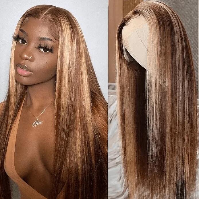 honey blonde lace front wig