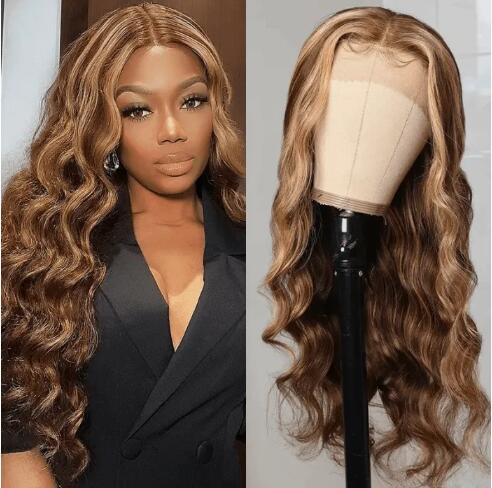 TL412 Honey Blonde Highlight Wig